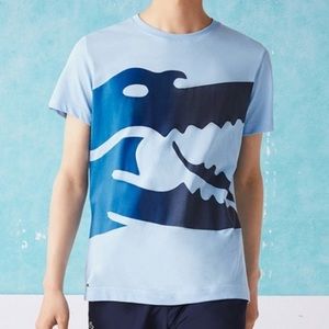 NWT Lacoste Men's Novak Djokovic Off-Court Croc Graphic T-Shirt Size 3 / S